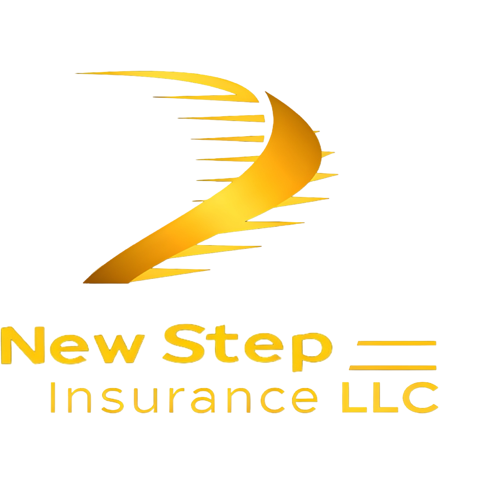 New Step Insurance LLC gold logo